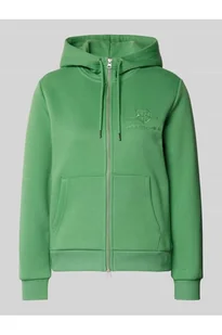 Bluza rozpinana z wyhaftowanym logo - Gant - Bluzy damskie - miniaturka - grafika 1