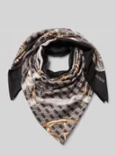 Apaszki i szaliki damskie - Szal z nadrukiem z logo model ‘Noelle’ - miniaturka - grafika 1