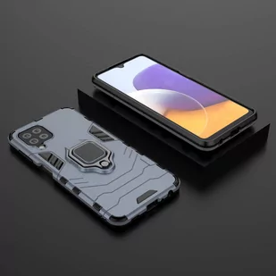 Ring Armor pancerne hybrydowe etui pokrowiec + magnetyczny uchwyt Samsung Galaxy A22 4G niebieski - Etui i futerały do telefonów - miniaturka - grafika 9