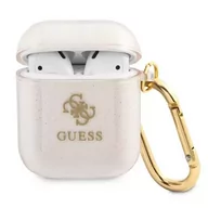 Akcesoria do słuchawek - Guess GUA2UCG4GD AirPods cover złoty/gold Glitter Collection - miniaturka - grafika 1