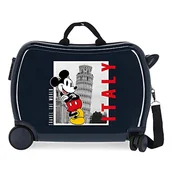Walizki - Disney Mickey y Minnie Travel The World Italy Walizka dziecięca Niebieski 50x39x20 cms Sztywne zapięcie szyfrowy ABS 34L 1,8 kg 4 koła Bagaż ręczny, niebieski, Talla única, walizka dziecięca - miniaturka - grafika 1