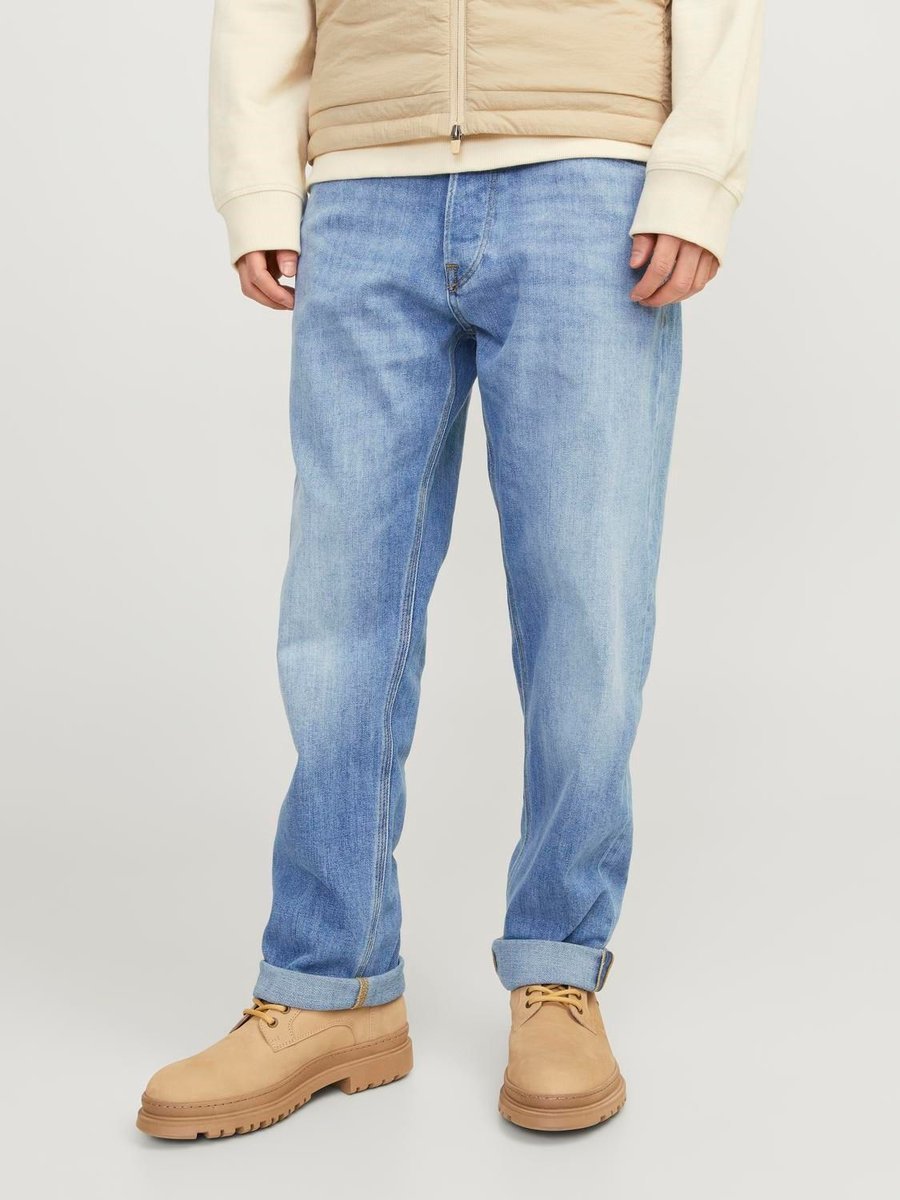 jeansy męskie jack and jones 12250238 chris niebieski denim
