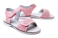 Buty dla dziewczynek - WOJTYŁKO 5S40221 róż, sandały dziecięce, rozmiary 32-35 - Wojtyłko - miniaturka - grafika 1