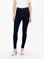 Spodenki damskie - ONLY Dżinsy - Skinny fit - w kolorze granatowym - miniaturka - grafika 1