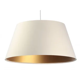 Lampa wisząca dzwon z abażurem ecru - S408 A2-E38 - Lampy sufitowe - miniaturka - grafika 1