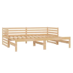Lumarko Łóżko wysuwane, 2 x (90x200) cm, lite drewno sosnowe - Łóżka - miniaturka - grafika 5