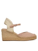 Espadryle damskie - LAUREN RALPH LAUREN Espadryle Robby 802961836005 Różowy - miniaturka - grafika 1