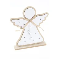 Ozdoby bożonarodzeniowe - Figurka drewniana anioł 18 x 4,5 x 29 cm mix - miniaturka - grafika 1