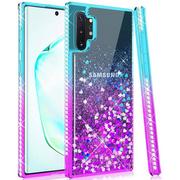 Etui i futerały do telefonów - Etui SAMSUNG GALAXY S21+ PLUS Diamond Liquid Przelewany Brokat niebiesko-fioletowe - miniaturka - grafika 1