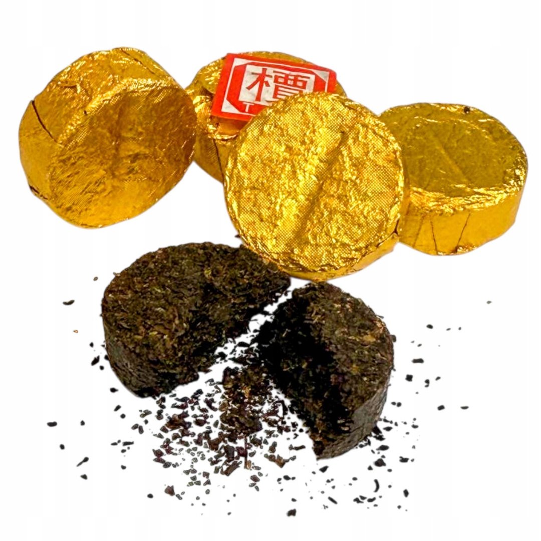 Herbata Pu-erh Tuo Cha Gold Sun 96szt czerwona prasowana puerh