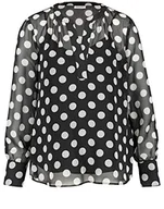 Bluzki damskie - GERRY WEBER Bluzka damska 360007-38243, wielokolorowa (czarny/ecru/biały nadruk 1098), (rozmiar producenta: 38), Wielokolorowy (czarny/ecru/biały nadruk 1098), 38 - miniaturka - grafika 1