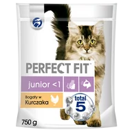 Sucha karma dla kotów - Perfect Fit Junior Chicken 0,75 kg - miniaturka - grafika 1
