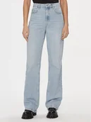 Spodnie damskie - Patrizia Pepe Jeansy 8P0487/D070-CA05 Niebieski Wide Fit - miniaturka - grafika 1