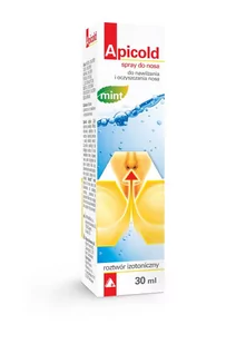 Alpen Pharma Apicold mint spray d/nosa 30 ml - Przeziębienie i grypa - miniaturka - grafika 1