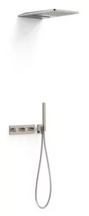 Zestaw podtynkowy TRES B-system Stal 30725305AC - Baterie podtynkowe - miniaturka - grafika 1