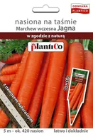 Nasiona i cebule - Plantico Marchew wczesna - nasiona na taśmie 5m - miniaturka - grafika 1