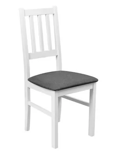 Drewniane Krzesło do Kuchni Białe - Krzesła - miniaturka - grafika 1