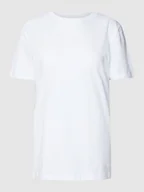 Koszulki i topy damskie - T-shirt z detalem z logo model ‘MYESSENTIAL’ - miniaturka - grafika 1