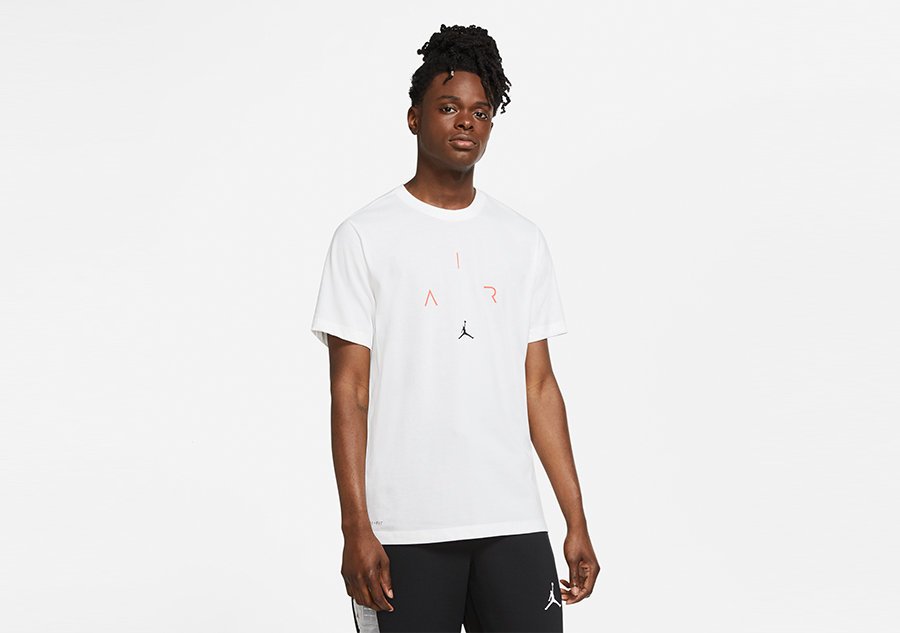 Nike Air Jordan 'Air' Dri-Fit Tee White Infrared 23
