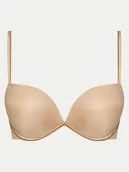 Biustonosze - Wonderbra Biustonosz push-up WB008144 Beżowy - miniaturka - grafika 1