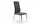 Stalowe krzesło tapicerowane glamour szare CERIN
