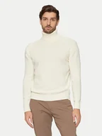 Swetry męskie - Sisley Golf 1244S200I Écru Regular Fit - miniaturka - grafika 1