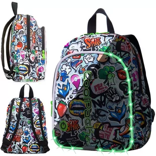 CoolPack PLECAK BOBBY CP 12 LED GRAFFITI Zakupy dla domu i biura! A23201 - Plecaki szkolne i tornistry - miniaturka - grafika 1