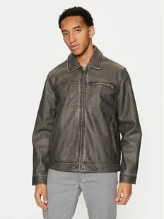 Brave Soul Kurtka z imitacji skóry MJK-DIVISIONPU Szary Regular Fit - Kurtki męskie - miniaturka - grafika 1