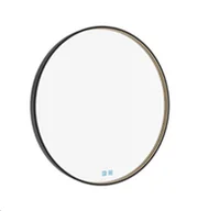 Lustra - Nimco Lustra - Lustro z oświetleniem LED, średnica 60 cm, czujnik dotykowy, czarne ZPC 31000RVX-90 - miniaturka - grafika 1