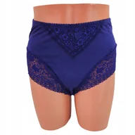 Majtki damskie - Majtki Figi Wyszczuplające Bawełniane Koronkowe Wysoki Stan Modelujące 4Xl - miniaturka - grafika 1