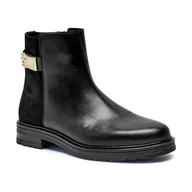 Botki damskie - Tommy Hilfiger Skórzane botki - miniaturka - grafika 1