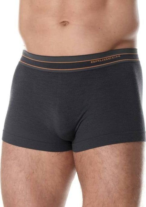 Brubeck BX10870 Bokserki męskie ACTIVE WOOL grafitowy XXL