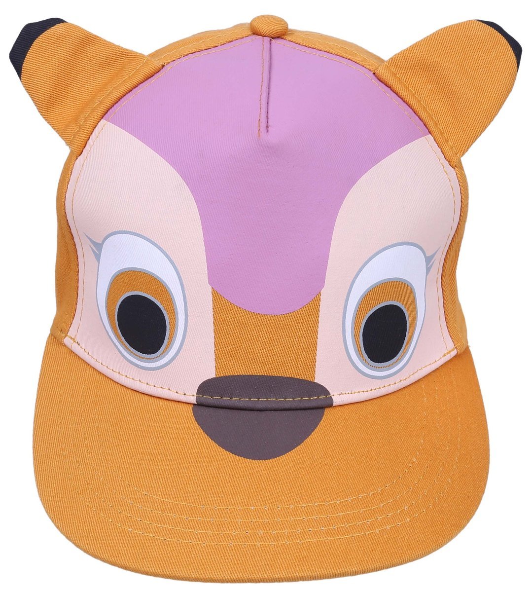 Musztardowa czapka z prostym daszkiem