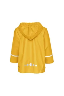 Płaszcz przeciwdeszczowy z odblaskami-zółty - Kurtki i płaszcze dla dziewczynek - miniaturka - grafika 3