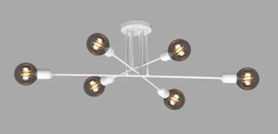 Biała metalowa lampa sufitowa patyki bez kloszy - 2X A726 B3-M51 - Lampy sufitowe - miniaturka - grafika 1