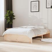 Łóżka - Lumarko Rama łóżka, lite drewno, 120x190 cm, podwójna - miniaturka - grafika 1