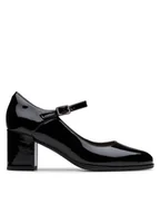 Półbuty damskie - Clarks Półbuty Freva 55 Strap 26181337 Czarny - miniaturka - grafika 1