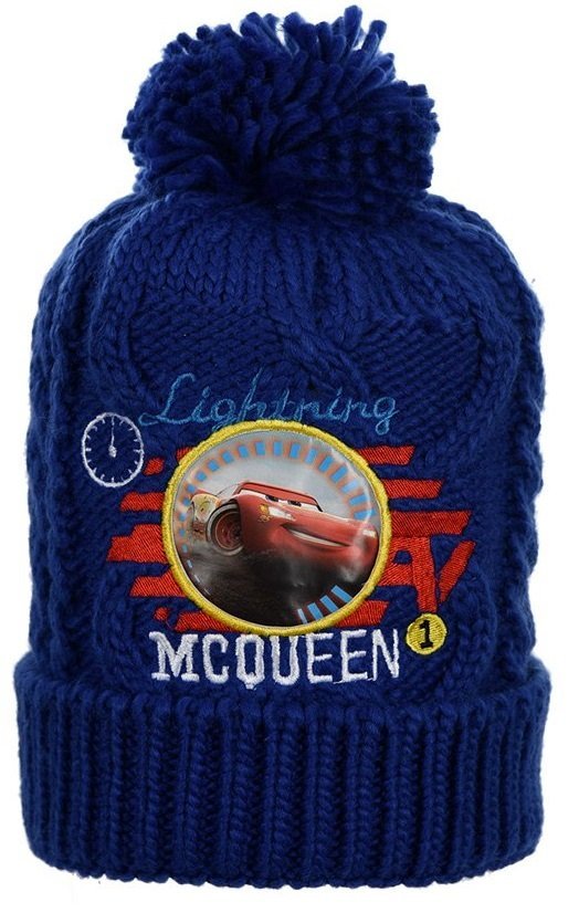 Niebieska czapka zimowa Disney PIXAR Cars rozmiar 54 cm