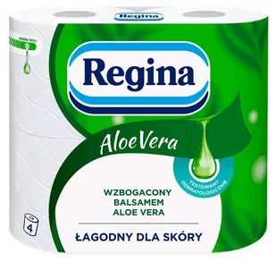 Delitissue Papier toaletowy Regina Aloe Vera 3 warstwy (4 rolki) - Papier toaletowy - miniaturka - grafika 1