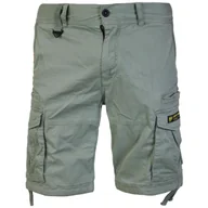 Spodnie męskie - spodnie bojówki krótkie YAKUZA PREMIUM - CARGO SHORTS grey olive-S - miniaturka - grafika 1