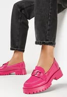 Mokasyny damskie - Fuksjowe Mokasyny Quasar - miniaturka - grafika 1