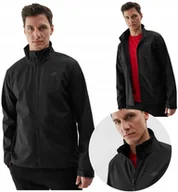 Kurtki męskie - SOFTSHELL męski 4F kurtka męska TREKKINGOWA czarna membrana NEODRY 5000 XXL - miniaturka - grafika 1