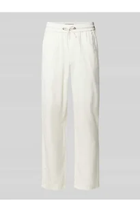 Spodnie lniane o kroju regular fit z tunelem model BAY - Blend - Spodnie męskie - miniaturka - grafika 1
