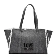 Torebki damskie - Love Moschino JC4320PP0IKQ0000, Torba Na Ramię Kobieta, Czarny, Czarny - miniaturka - grafika 1