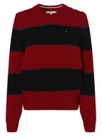 Swetry damskie - Tommy Hilfiger - Sweter damski, niebieski|czerwony - miniaturka - grafika 1