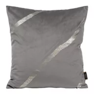 Poszewki na poduszki - Euro Firany Poszewka 45 x 45 Eurofirany Velvet Blink 34 Szary 1224551 - miniaturka - grafika 1