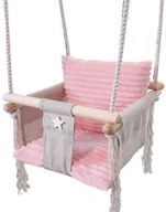 Leżaczki i huśtawki - Różowa huśtawka dla dziewczynki K1-K39 - miniaturka - grafika 1
