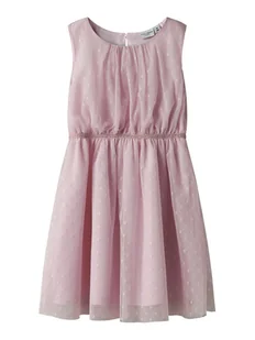 NAME IT Sukienka letnia Vabos 13218323 Różowy Regular Fit - Sukienki i spódniczki dla dziewczynek - miniaturka - grafika 1