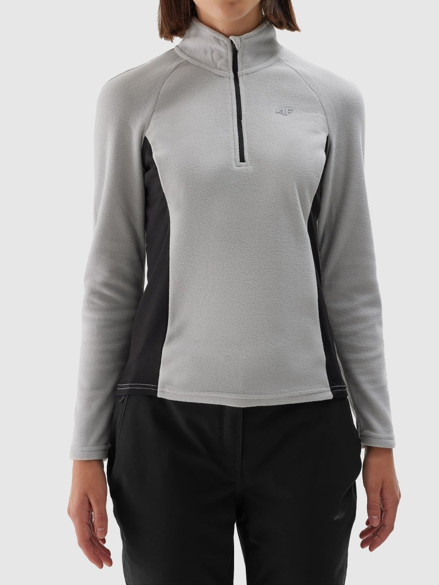 Bielizna termiczna polarowa (góra) damska 4F 4FWAW24UFLEF049-27S Szary 3XL