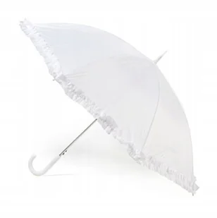 Biały parasol ślubny z falbanką elegancki dodatek ŚLUB wesele SESJA FOTO XL - Parasole Biały parasol ślubny z falbanką elegancki dodatek ŚLUB wesele SESJA FOTO XL - Parasole - miniaturka - grafika 1